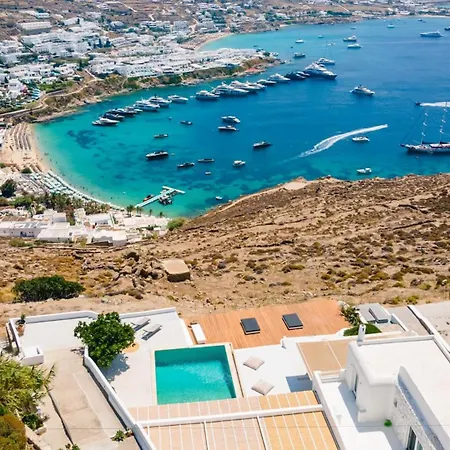 Greek Psarou Above Nammos * Mykonos Town